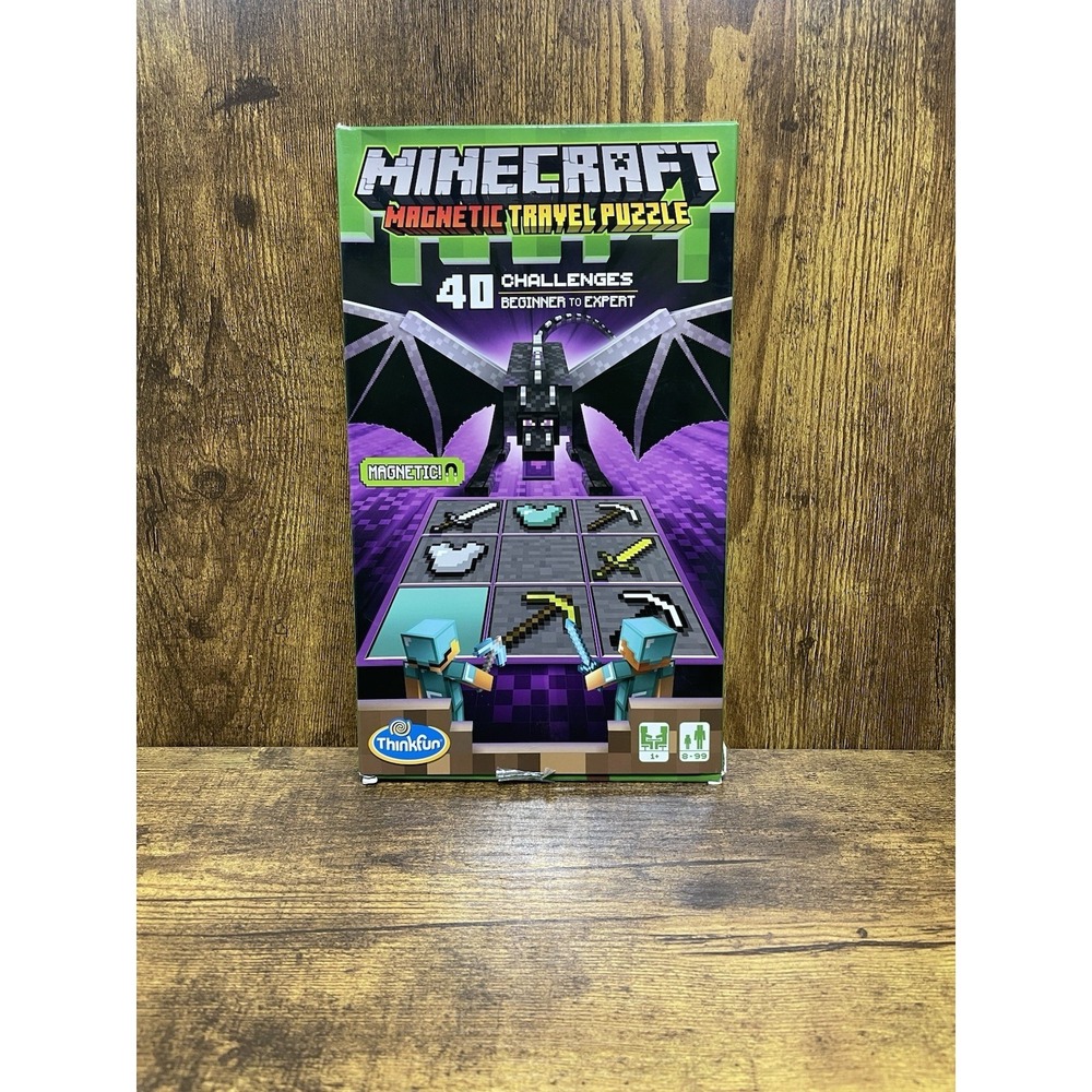 NEW-Minecraft Magnetic Travel‎ Puzzle by Think Fun